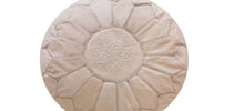 Load image into Gallery viewer, Moroccan Pouf | Ottoman Natural Beige Blush