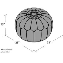 Load image into Gallery viewer, Moroccan Pouf | Ottoman Desert Style No Embroidery